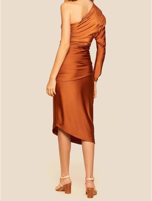 Vestido Midi Ombro Único Riviera