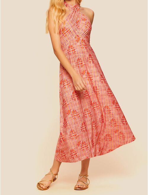 Vestido Midi Estampado Riviera