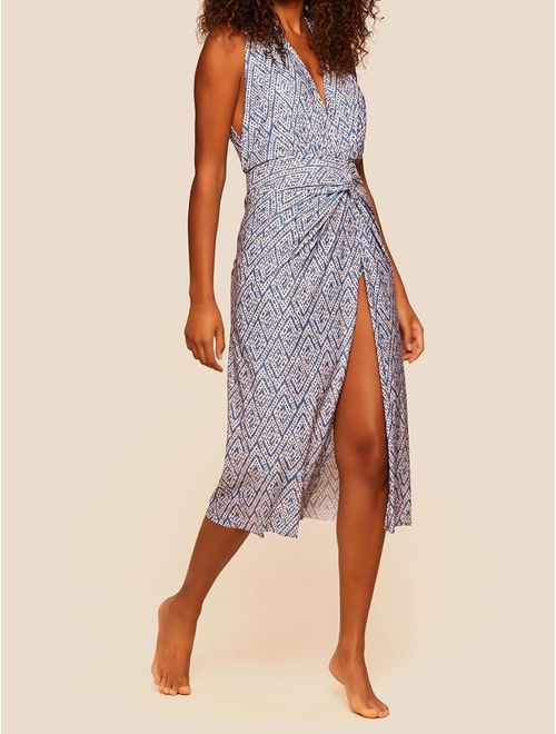 Vestido Midi Estampado Los Cabos