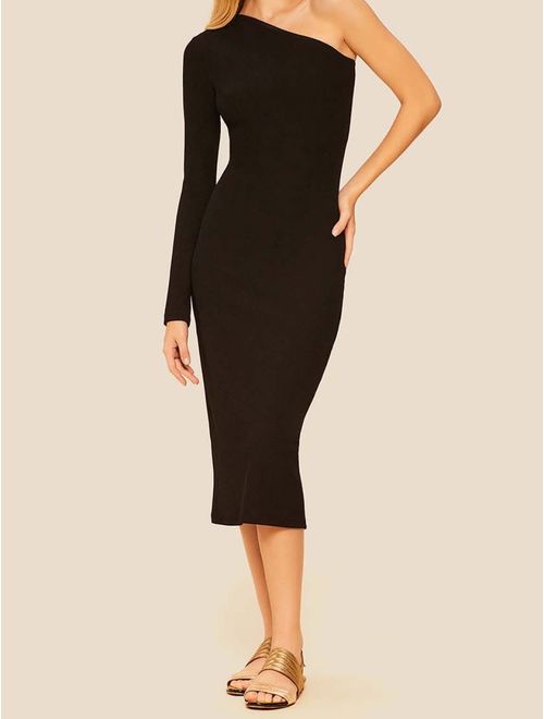 Vestido Midi Ombro Único Cozumel