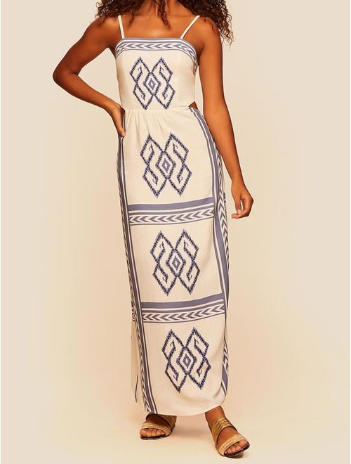 Vestido Longo Estampado Los Cabos
