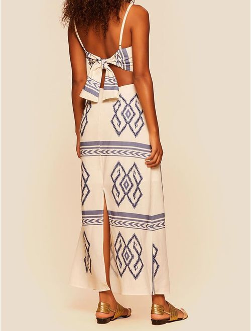 Vestido Longo Estampado Los Cabos