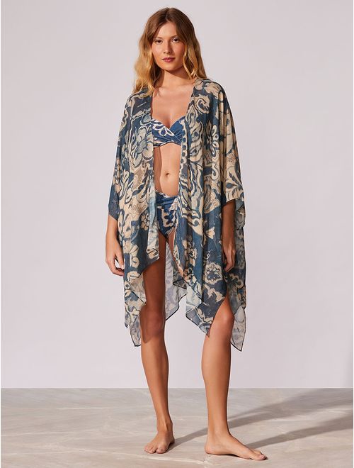 Kimono Curto Estampado Monaco