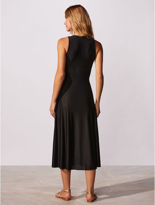 Vestido Midi Liso Noir