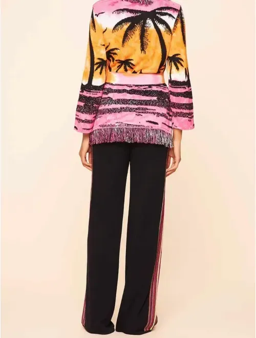 Casaco em Tricot Beach Waves