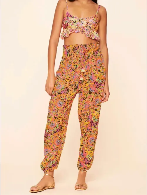 Calça em Linho Estampada Swell