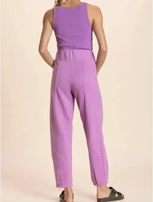 Calça Lisa de Moletom  Basic Colors