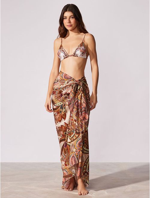 Canga com Seda Estampada Capri