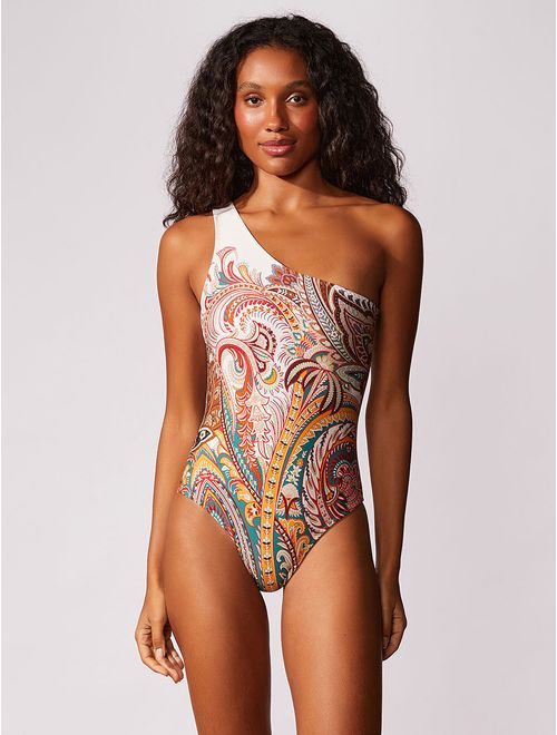 Maiô Ombro Único Estampado Capri