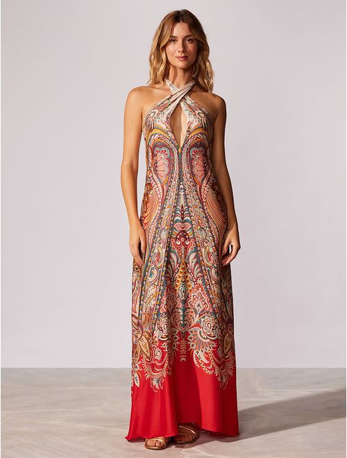 Vestido Longo Estampado Capri