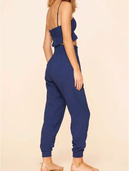 Cropped com Babados Linho Colors