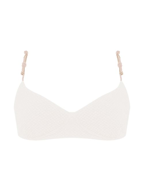 Top Meia Taça com Textura Noir