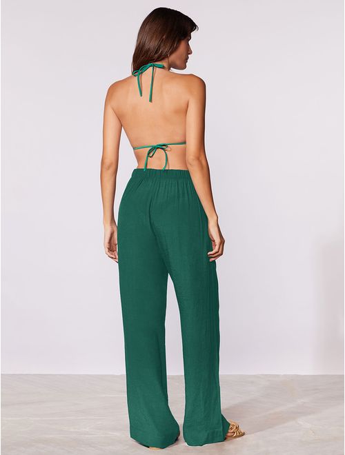 Calça Pantalona Lisos Shantung