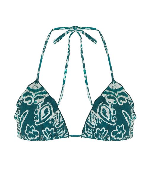 Top Cortininha Ruffle Estampado Antibes