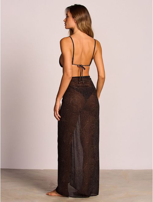 Pareô Estampado All Black