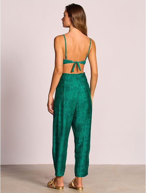 Calça Carrot Estampada Paysage