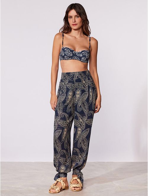Calça Aladim Estampada Costa Azul