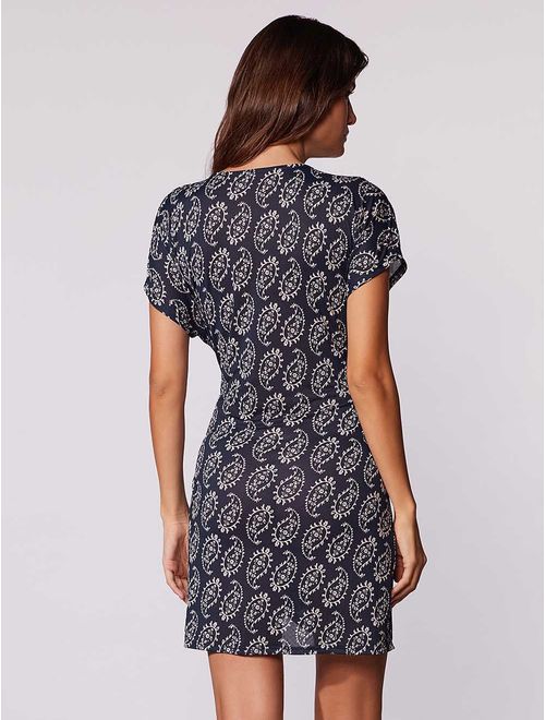 Vestido Curto Estampado Costa Azul