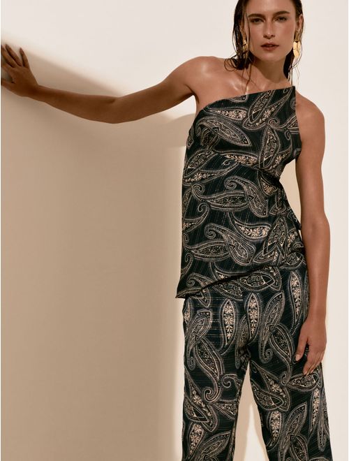 Blusa Estampada Costa Azul