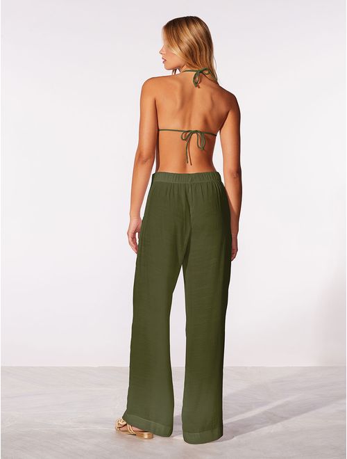 Calça Pantalona Lisos Shantung