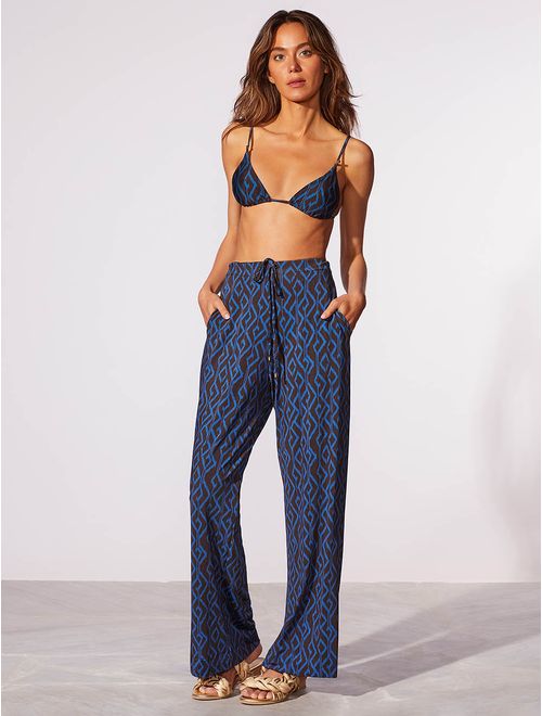 Calça Pantalona Estampada Veredas