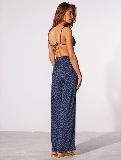 Calça Pantalona Estampada Veredas