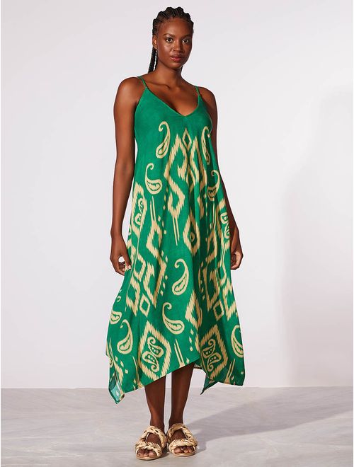 Vestido Midi Estampado Veredas