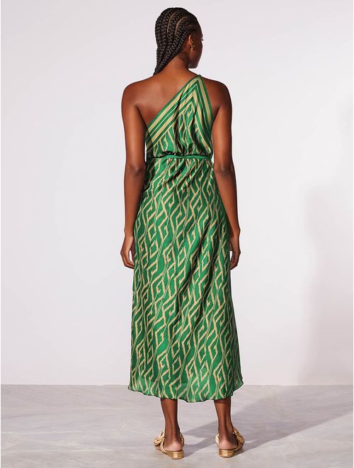 Vestido Ombro Único Estampado Veredas