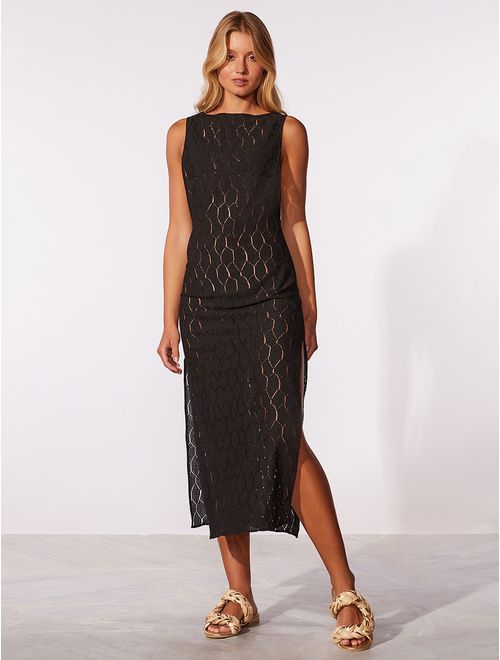 Vestido Midi Liso Onyx