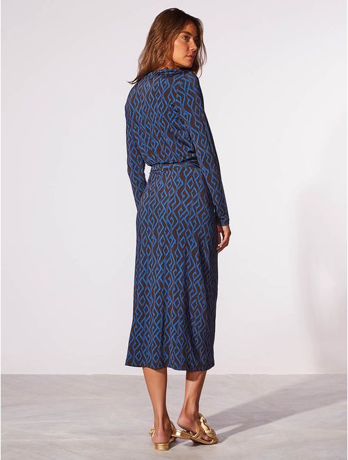 Vestido Midi Estampado Veredas