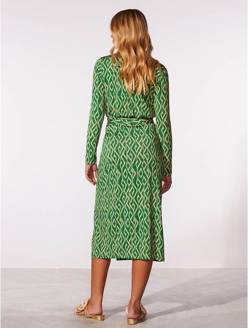 Vestido Midi Estampado Veredas