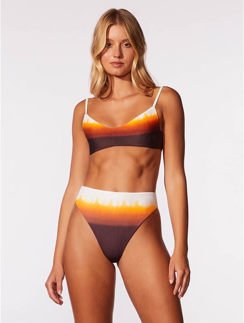 Top Faixa + Hot Pants Estampada Solar