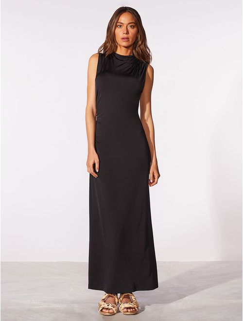 Vestido Midi Liso Onyx