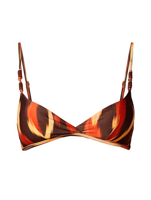 Top Triângulo Estampado Solar