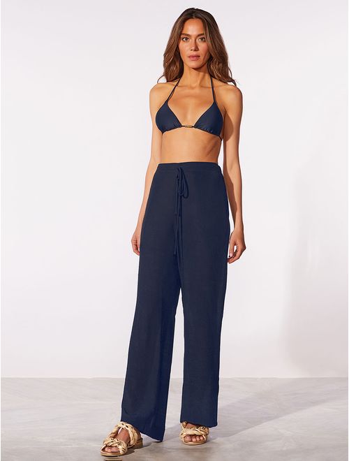 Calça Pantalona Lisos Shantung