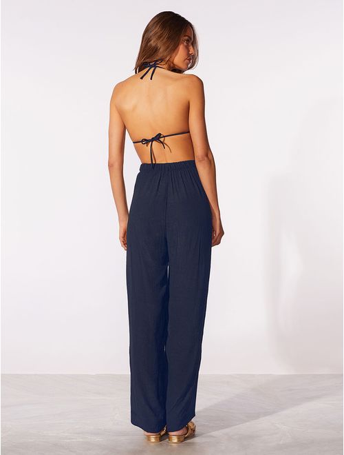 Calça Pantalona Lisos Shantung