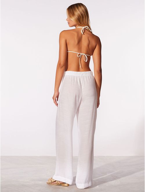 Calça Pantalona Lisos Shantung