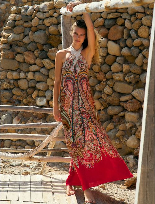 Vestido Longo Estampado Capri