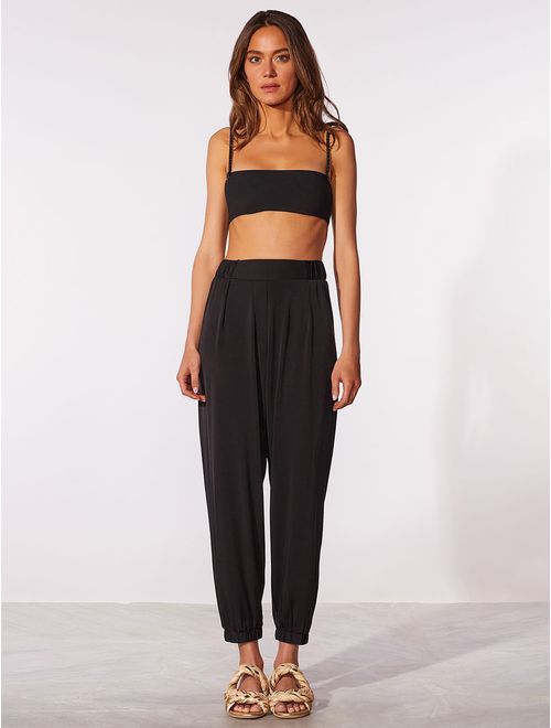 Calça Carrot Lisa Onyx