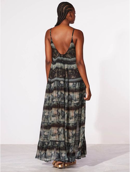 Vestido Longo Estampado Eclipse