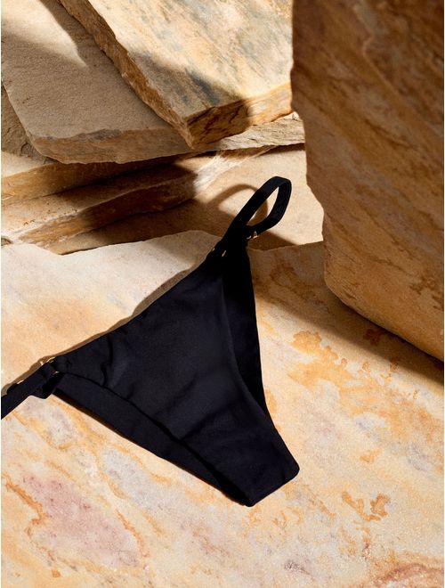 Tanga Lateral Estreita Lisa Onyx