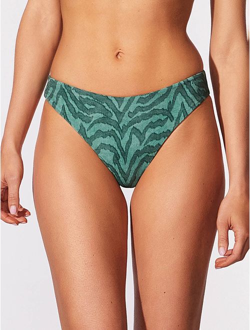 Tanga Lateral Média Estampada Natural