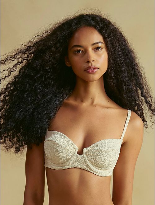 Top Meia Taça Liso Sand